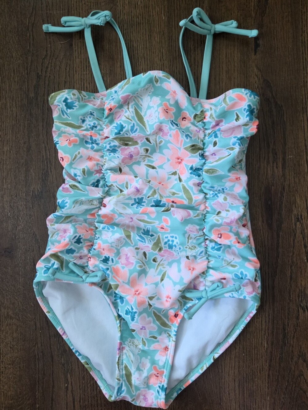 NWOT Cat & Jack Girls S 6/7 Floral Swimsuit